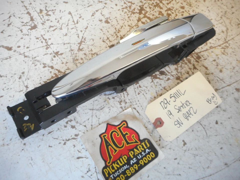 13-19 Nissan Sentra Rear Left Driver's Exterior Door Handle Keyless Ignition  - Image 2 of 4