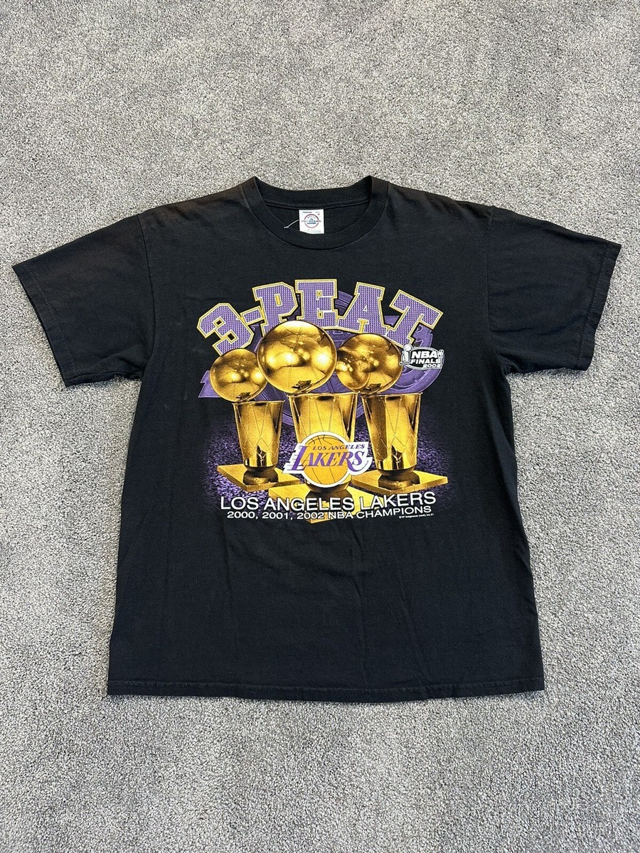 Vintage Lakers NBA Finals Champions 3Peat Y2K 2002 Kobe Shaq