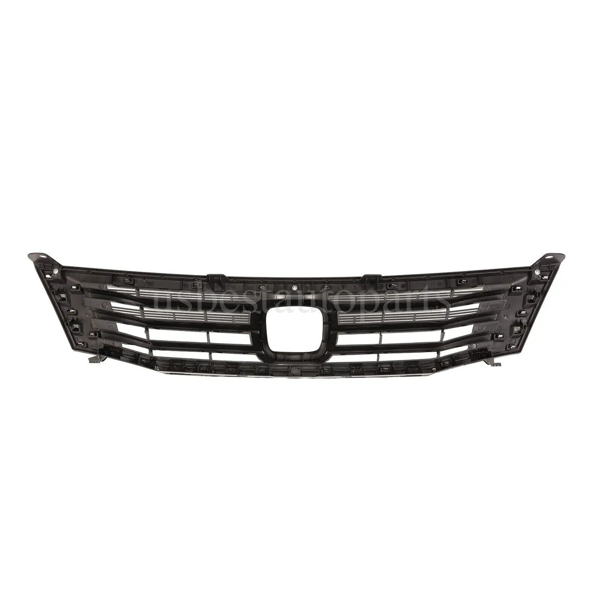 Front Upper Grille – Chrome/Black – For 2008-2010 Honda Accord 4Dr Sedan – Partsinhere