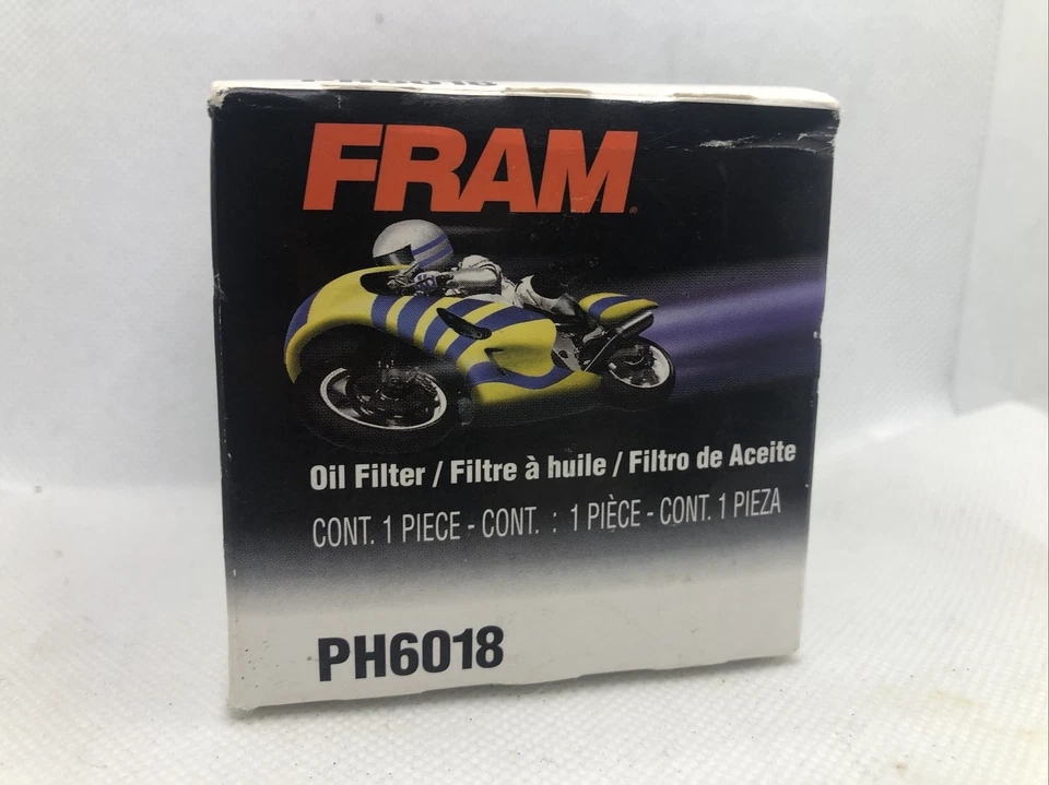 Fram 摩托车替换机油过滤器 PH6018 532552-03 MCN1-SF — 第 2/4 张图片