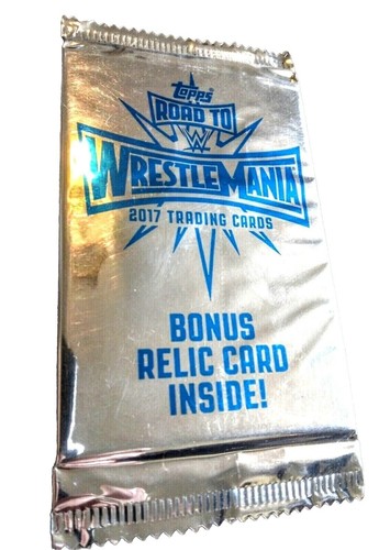 WWE 2017 TOPPS ROAD TO WRESTLEMANIA SHIRT/MAT RELIC PACK SEALED OUT OF BLASTER - Picture 1 of 7
