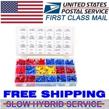 520 PCS Insulated Electrical Wire Splice Terminal Spade/Crimp/Ring Connector Kit