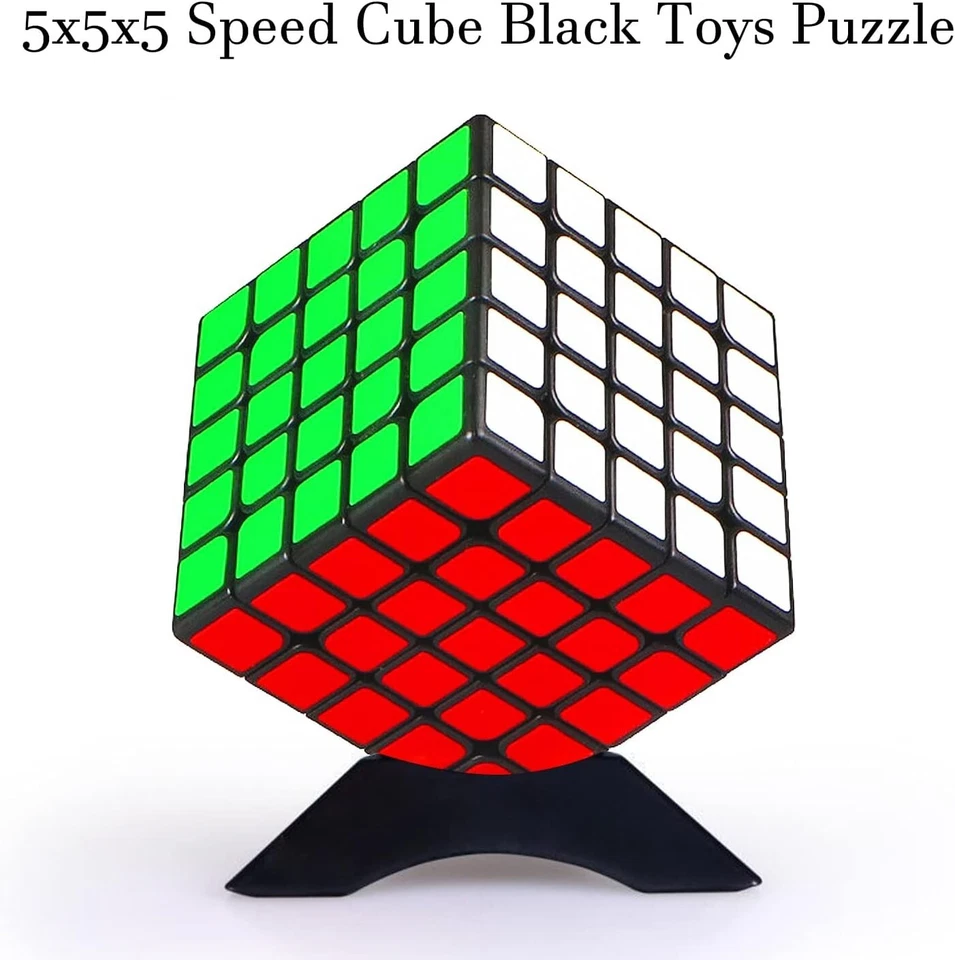 Nuevo QIYI 5x5x5 Velocidad Ultra Suave Cubo Mágico Puzzle Giro 5x5 Negro Foto 4 de 4