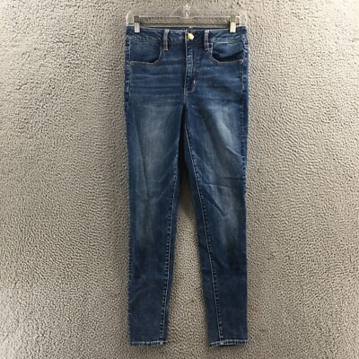 American Eagle Jegging Jeans Womens 6R (actual 29x28.5) Blue Denim Cotton Blend
