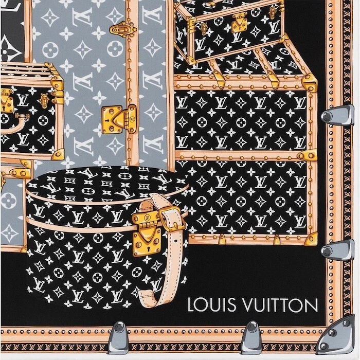 Louis Vuitton 'monogram' Silk Scarf