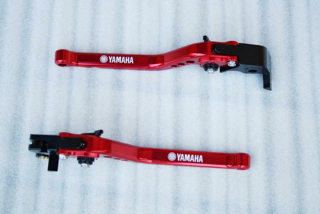 Leviers de frein embrayage Yamaha R1 1998 1999 2000 2001 rouge moto