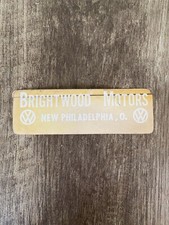 Vw Brightwood Motors New Philadelphia Oh Stickerdecal Oldunused