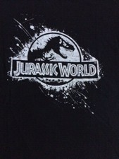 Jurassic World Logo Black T-shirt OOP Limited Sizes NEW Unworn