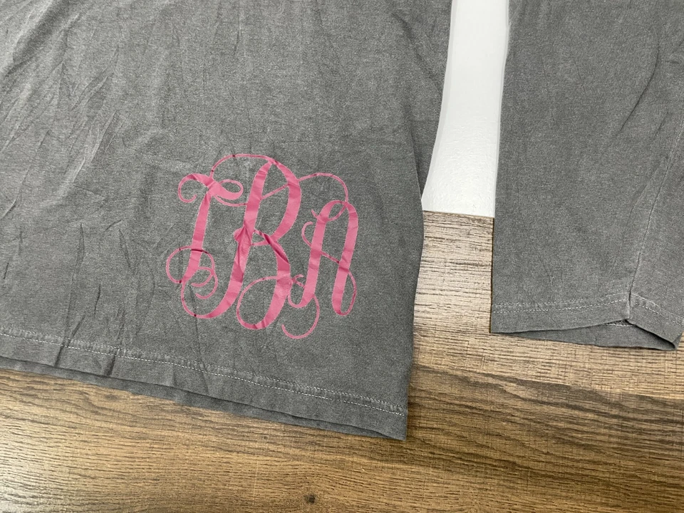 Sudadera con Capucha de Algodón Ligera Gris Colores Cómodos Talla XL Logo Rosa TBA Foto 4 de 4