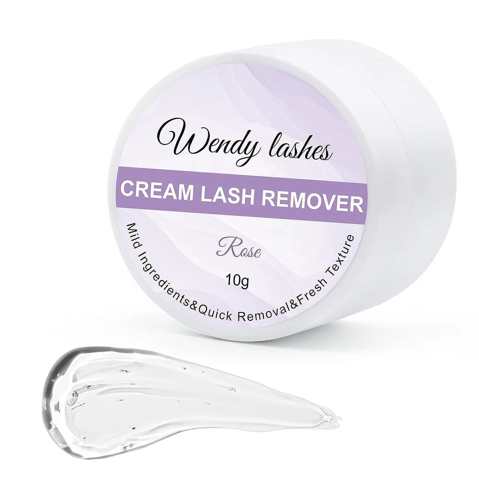 WENDY LASHES Low Irritation Eyelash Remover Cream 10G for Individual Lashes Lash Glue Remover