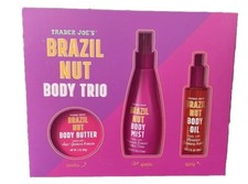 Trader Joe's Brazil Nut Body Butter Trio Set Limited Edition Gift Set Oil DISC