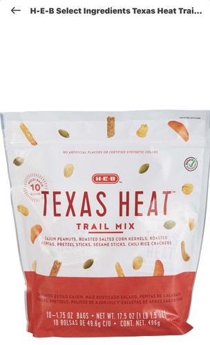 Texas Heat Multipack trail mix. 10 count 1.75oz bags. 2 pack bundle. - Picture 3 of 7