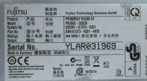 Fujitsu Primergy RX300 S7 2x 8-Core E5-2690 2.90GHz 256GB Ram 8x 2.5" Bay Server - Picture 3 of 3