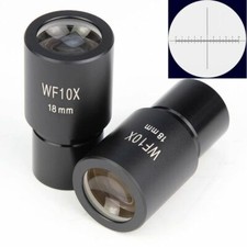 2PCS Reticle Widefield 10X 23.2mm Eyepiece for Compound Biological Microscope