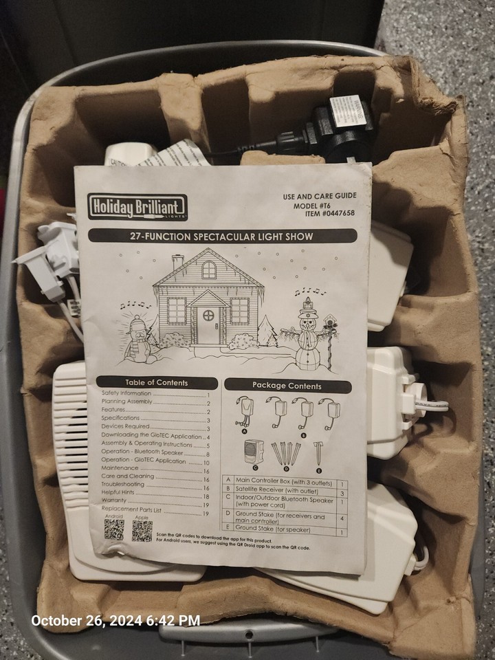 (2 Sets) Holiday Brilliant Spectacular Christmas Light/Sound Show