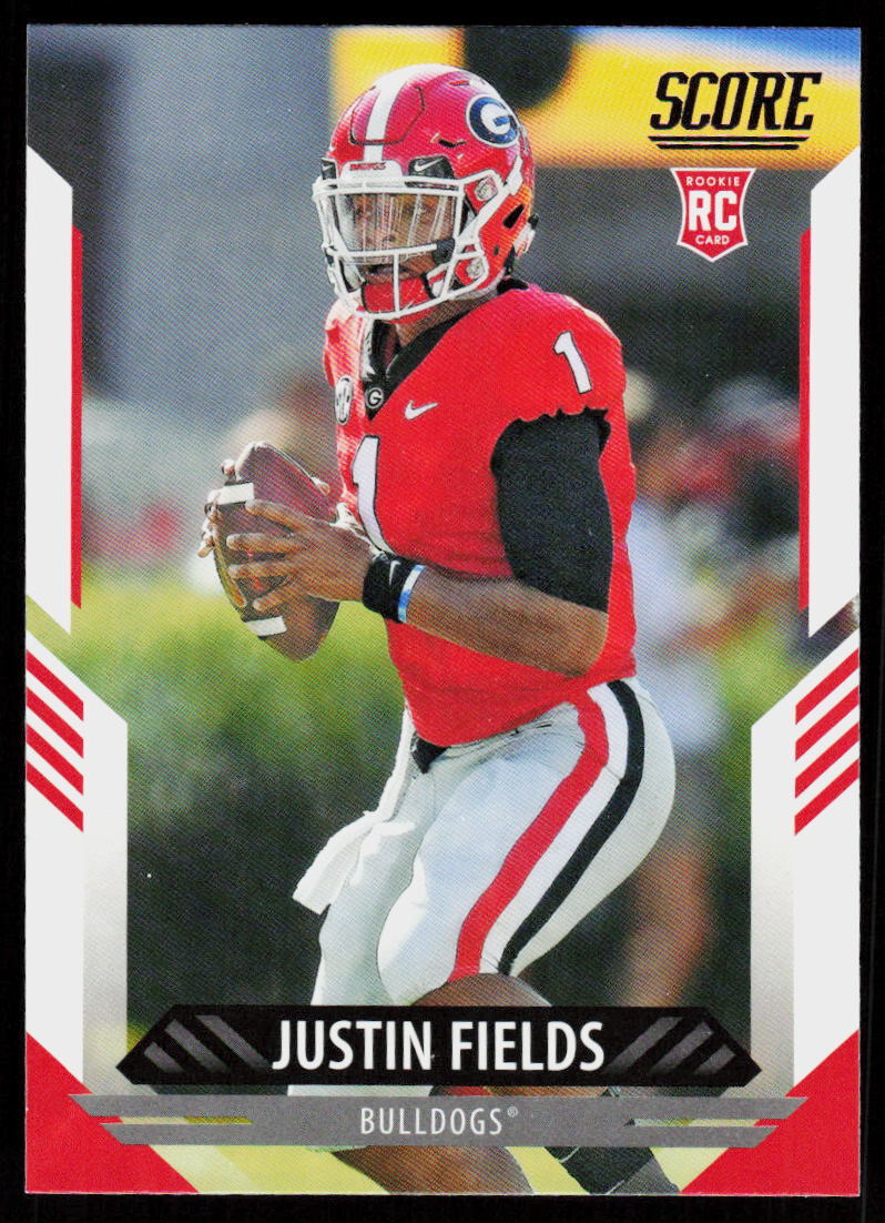 2021 Score Justin Fields #360 FOOTBALL Rookie Georgia Bulldogs RC