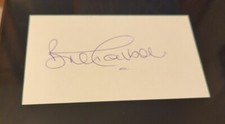 Brian Talbot Ipswich Arsenal Watford Stoke WBA Fulham England Hand Signed Card