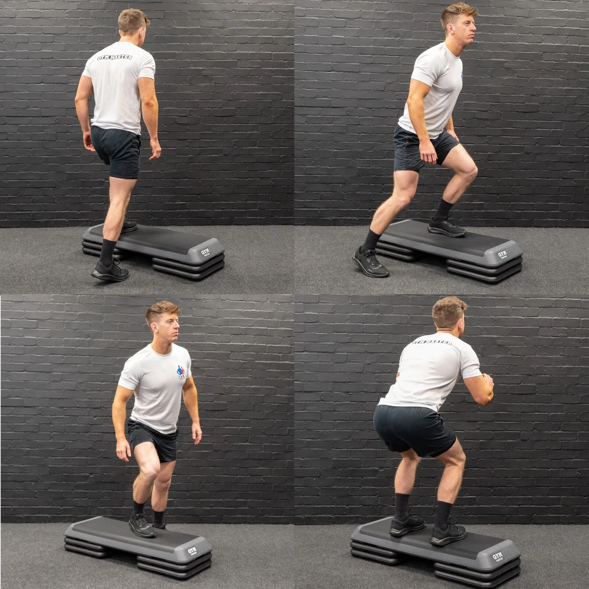 GYM MASTER Adjustable Aerobic Workout Home Exercise Stepper Board