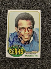 Walter Payton Chicago Bears HOF Autograph Football Rookie Card. Reprint Gem Mint. rookie card picture