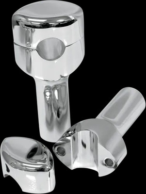 LA Choppers 4x1.25in Chrome Smooth Handlebar Riser Suzuki Boulevard C50C 06-08