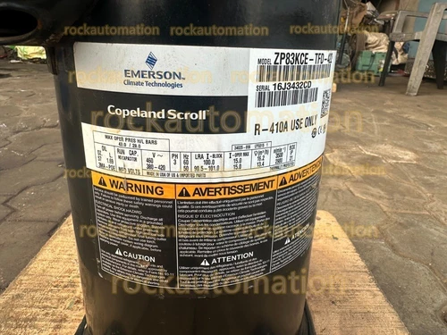 EMERSON COPELAND SCROLL COMPRESSOR ZP83KCE-TFD-422 Free Tax #HT