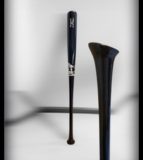 Hybrid Handle Maple Wood Baseball Bat 33in 30.1oz. Full Gloss Black / Money Logo
