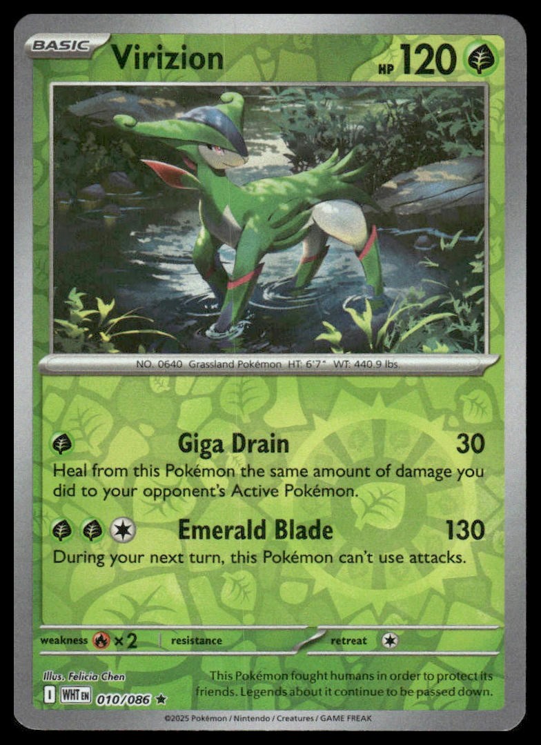 Pokemon SV: White Flare #010/086 Virizion HOLO