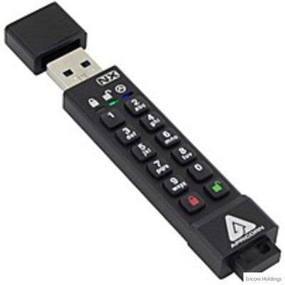 Apricon Aegis Secure Key 3NX: Software-Free 256-Bit AES XTS ASK3-NX-8GB
