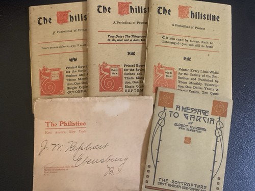 Cover of Roycroft Elbert Hubbard Philistine Lot Of 3 Issues + Message to Garcia 1904-1916