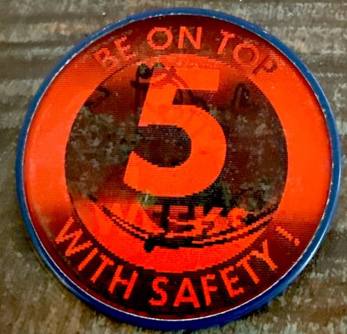 RARE VINTAGE VARI VUE BOY SCOUTS SAFETY PINBACKS SAFETY WEEK 5&10 2,5" NOS - Photo 9/10