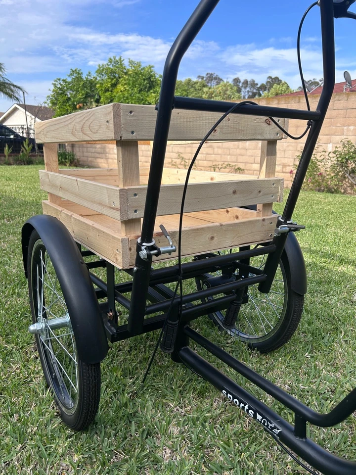 NUEVO 20"" Carro para Mascotas Perros Triciclo de Compras Triciclo de Tres Ruedas con Cesta de Carga. Foto 3 de 4