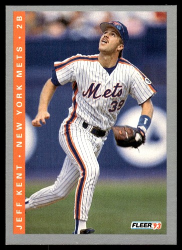 Jeff Kent 1993 Fleer #90 New York Mets MLB READ FREE SHIPPING AutographDen - Picture 1 of 2