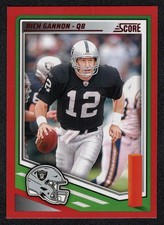 2025 NFL PANINI SCORE RED PARALLEL CARD - [OAKLAND RAIDERS] - 221 Rich GANNON