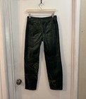 ANTHRO Pilcro Wanderer Green Velvet Embrdrd Floral Stars Distressed Pants EUC 25 — photo 4
