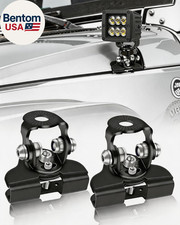 2PCS Hood Mount Light Brackets Light Bar Mounting Brackets Universal Adjustable