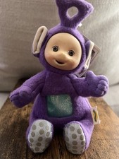 Teletubbies Tinky Winky Plush 7" Beanlings 1998 Purple Hasbro Vintage Toy