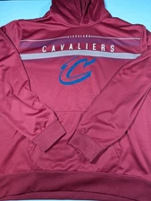 Cleveland Cavaliers NBA UNK Dri Fit Stretch Hoodie Sweatshirt Men 2XL Used