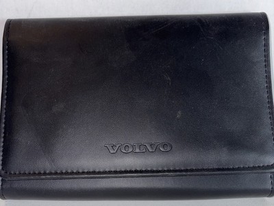 OEM  2012  Volvo Owners Manual Case Black Leather 9'' x 6.5'' x 1'' Used CASE ONLY
