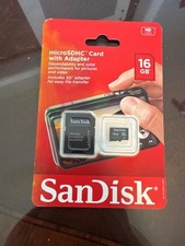 SanDisk 16GB MicroSDHC Card With Adapter                  66-35