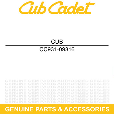CUB CADET 931-09316 Oil Dipstick WUA SWE SUC HD Engine 945 933 528 490 483 478