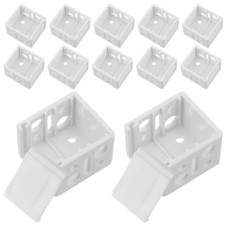 12 Pcs Home Curtain Supplies Plastic Mount Brace for Curtain Track Installation