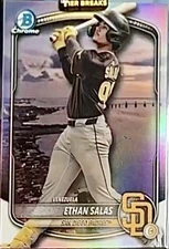 2025 Bowman Chrome Leo De Vries international Image Variation SSP Padres