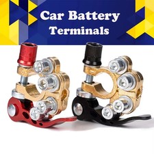2X 12V Battery Terminals Connectors Clamps Quick Release For Caravan Car Van