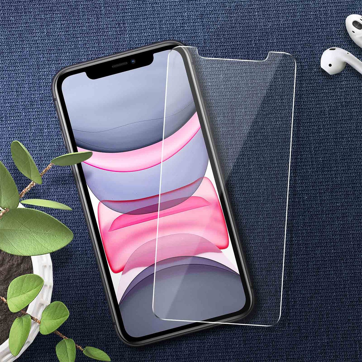 Verre de protection iPhone 11 premium anti micro rayure et graisse - 3