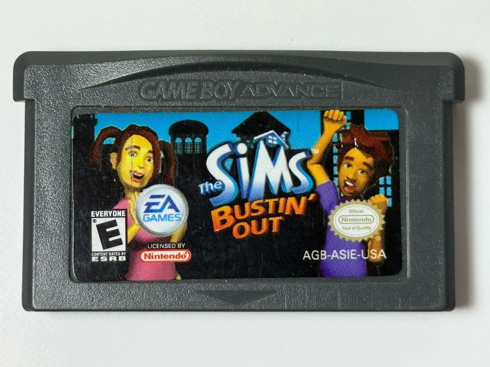 The Sims 2 & Bustin' Out (Nintendo Game Boy Advance) GBA Authentic Carts Only - Image 4 of 4