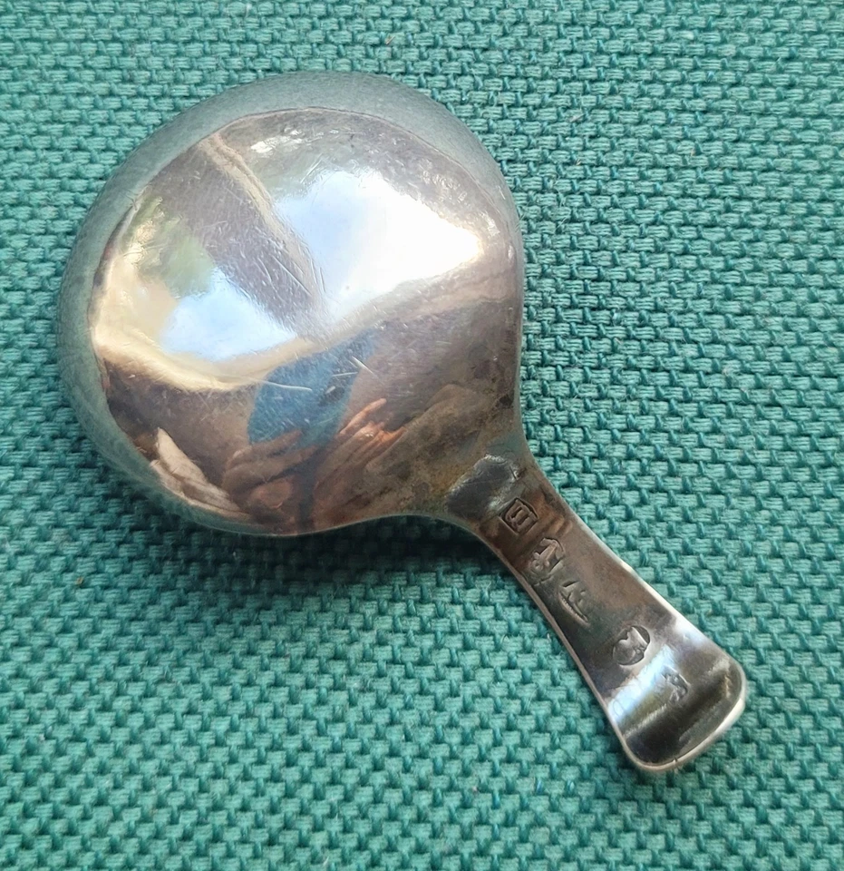 1810 Georgian Sterling Silver Caddy Spoon, Birmingham, Bright-Cut Engraved - Image 2 of 4