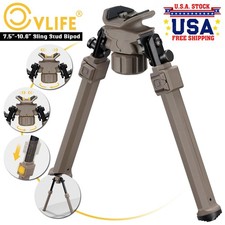 7.5"-10.6" Sling Stud Bipod For Hunting Fits M-rail/Picatinny Rail Mount Adapter