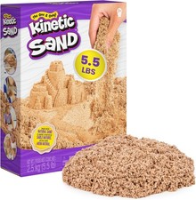 Natural Brown Kinetic Sand 5.5lbs - Perfect for Crafts, Sensory Play Gifts