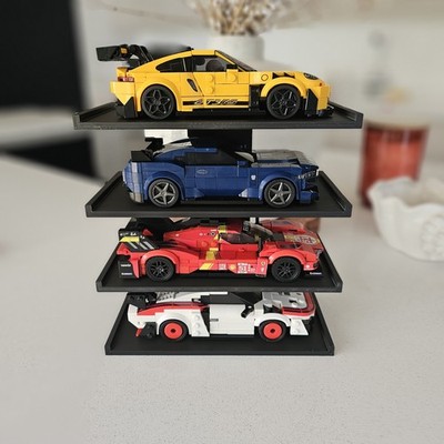 Custom schwarz Display Ständer für Lego Speed Champions Autos