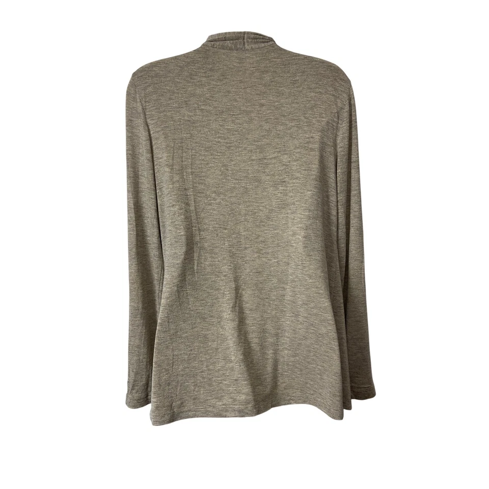 Cárdigan para mujer Cato manga larga frente abierto color plata/metálico talla L Foto 2 de 4